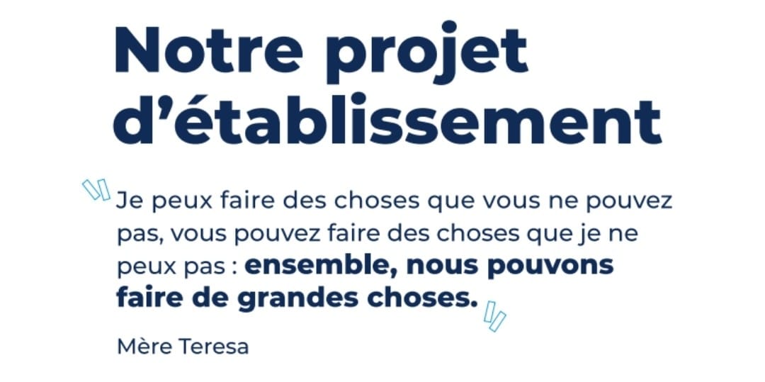 Projet d'établissement